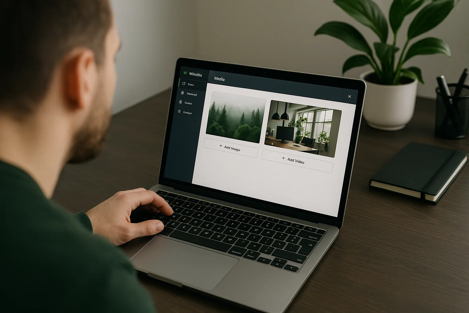 Secțiune media site în WebBuilders: cum adaugi imagini și video